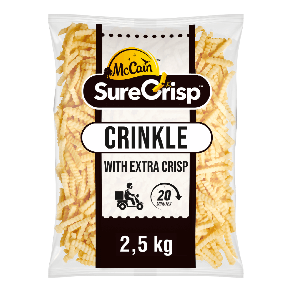 MC CAIN FRITES SURECRISP CRINCKLE 4X2.5KG