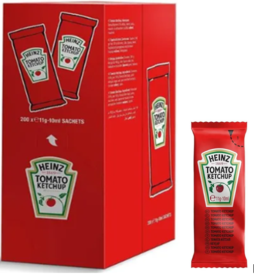 SACHET HEINZ KETCHUP 10 ML X 200PCS