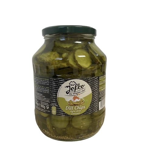 PICKLES CORNICHONS DILL CHIPS - BOCAL 1550G