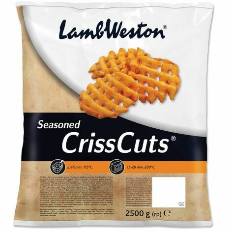 LW CRISSCUT SKIN ON WAFFLE FRIES 10 KG