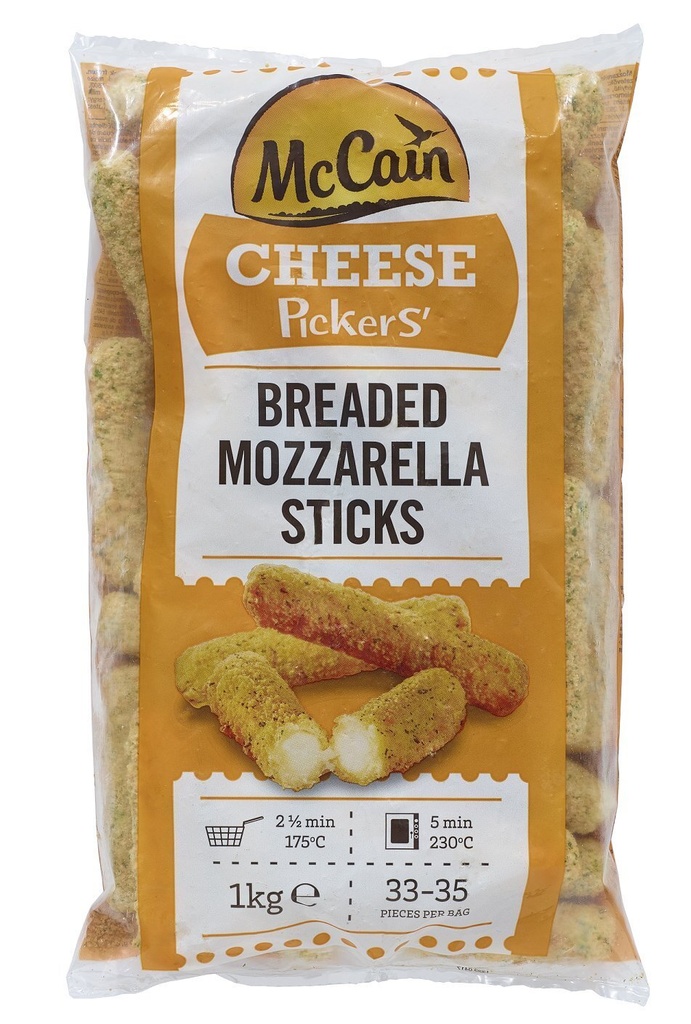 BREADED MOZZARELLA STICKS MC CAIN 1KG