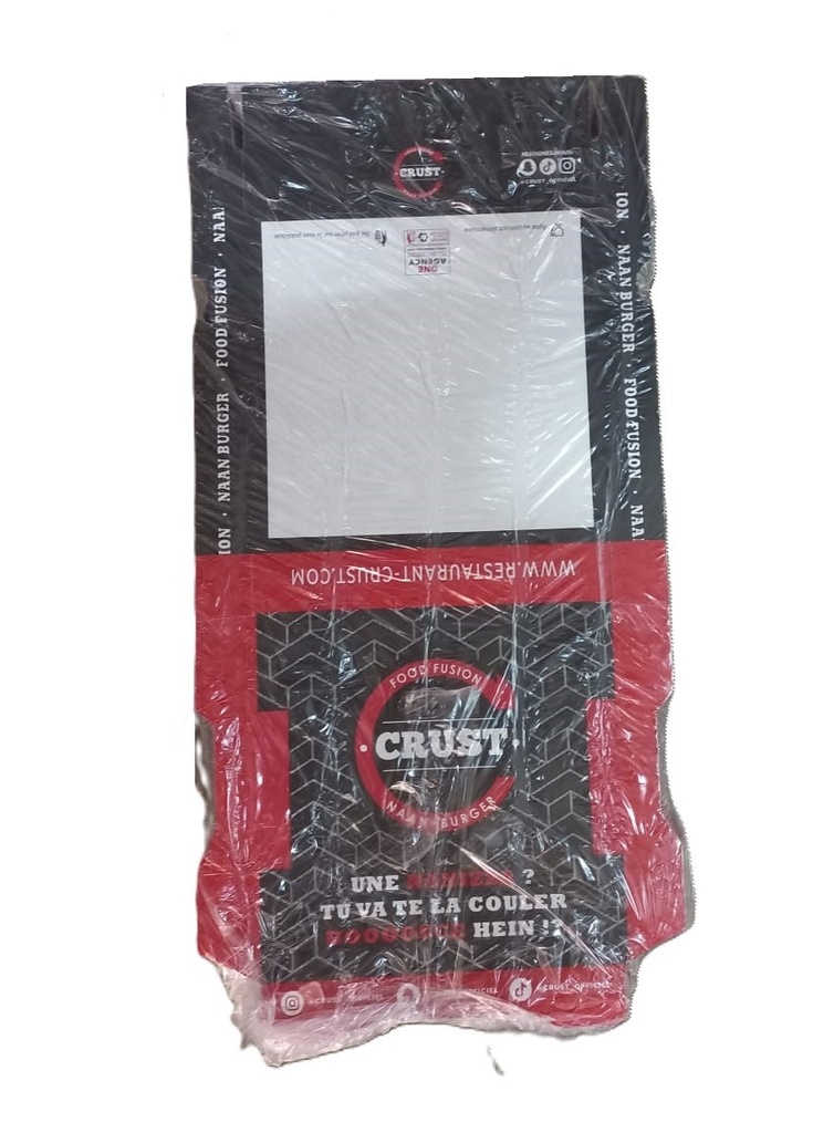 BOITE PIZZA CRUST 24X24X4X100 PCS