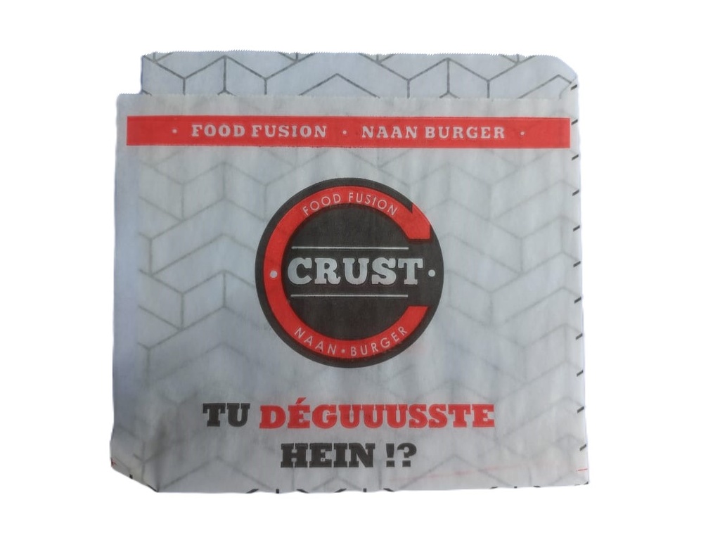 SACHET OUVERT INGRAISSABLE CRUST 14X14 CM X 1000 PCS