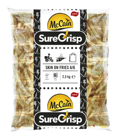 MC CAIN SURECRISP 6/6 SKIN ON 5X2,5KG